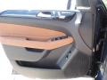 Saddle Brown/Black 2017 Mercedes-Benz GLS 450 4Matic Door Panel