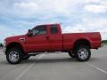 2008 Bright Red Ford F350 Super Duty XLT SuperCab 4x4  photo #4