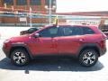 2015 Deep Cherry Red Crystal Pearl Jeep Cherokee Trailhawk 4x4  photo #6