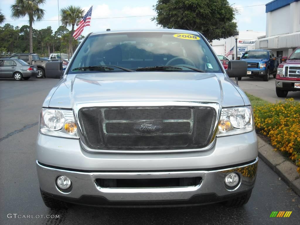 2008 F150 XLT SuperCab - Silver Metallic / Medium Flint Grey photo #12