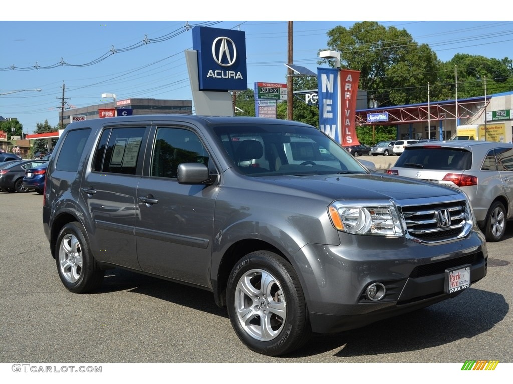 2013 Polished Metal Metallic Honda Pilot EXL 4WD 113768486 Photo 10