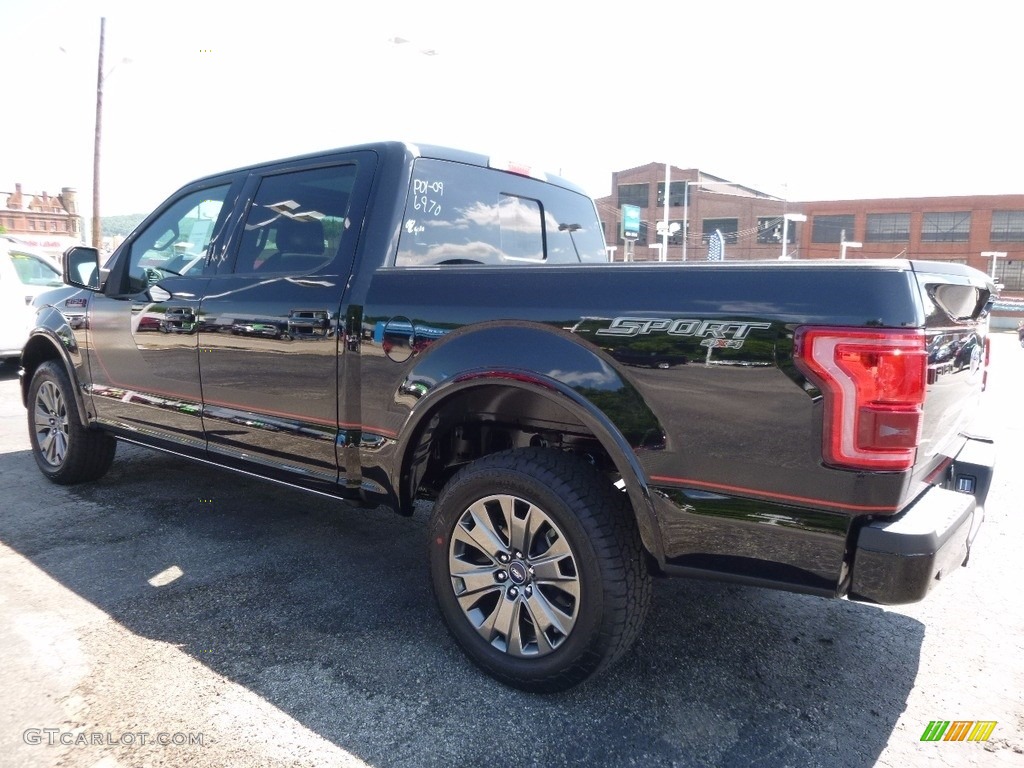 2016 F150 Lariat SuperCrew 4x4 - Shadow Black / Black photo #4