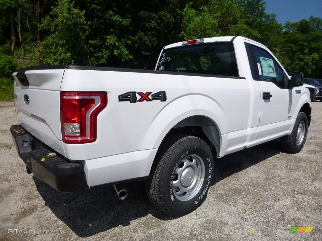 2016 F150 XL Regular Cab 4x4 - Oxford White / Medium Earth Gray photo #4