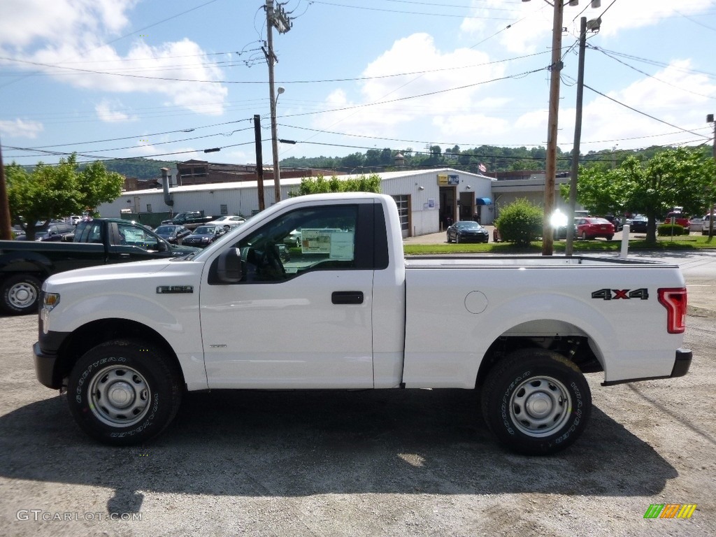 2016 F150 XL Regular Cab 4x4 - Oxford White / Medium Earth Gray photo #7