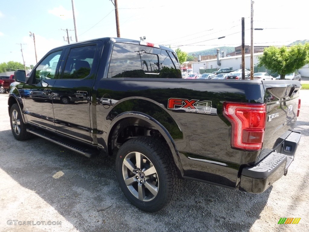 2016 F150 Lariat SuperCrew 4x4 - Shadow Black / Black photo #4