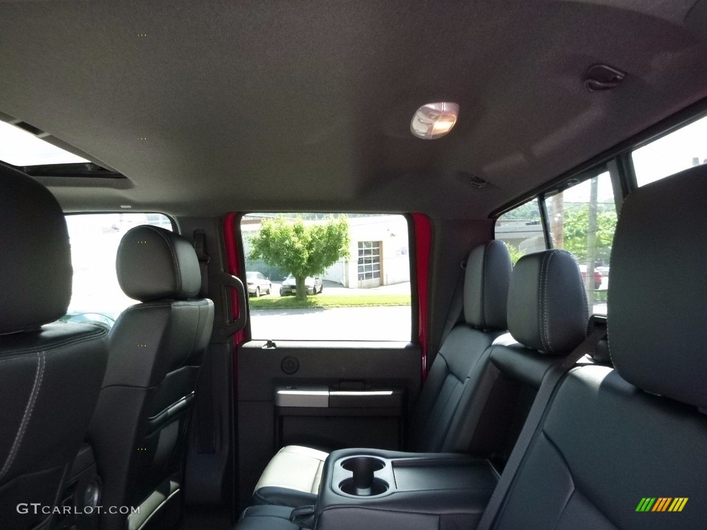 2016 F250 Super Duty Lariat Crew Cab 4x4 - Ruby Red Metallic / Black photo #11