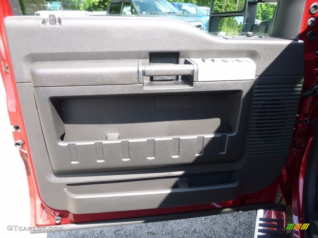 2016 F250 Super Duty Lariat Crew Cab 4x4 - Ruby Red Metallic / Black photo #13