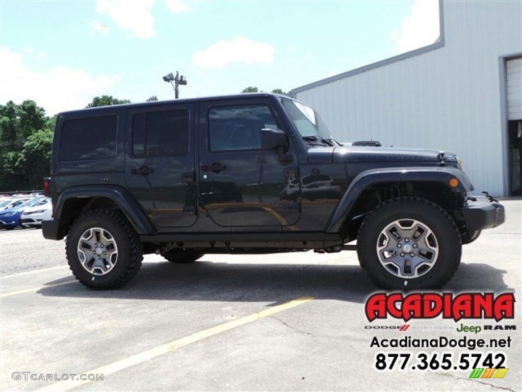 2016 Wrangler Unlimited Rubicon 4x4 - Rhino / Black photo #4