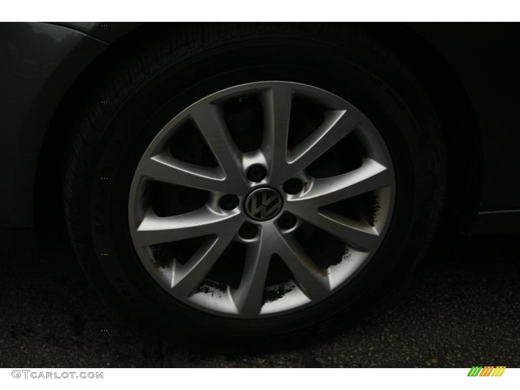 2010 Jetta SE Sedan - Platinum Grey Metallic / Titan Black photo #15