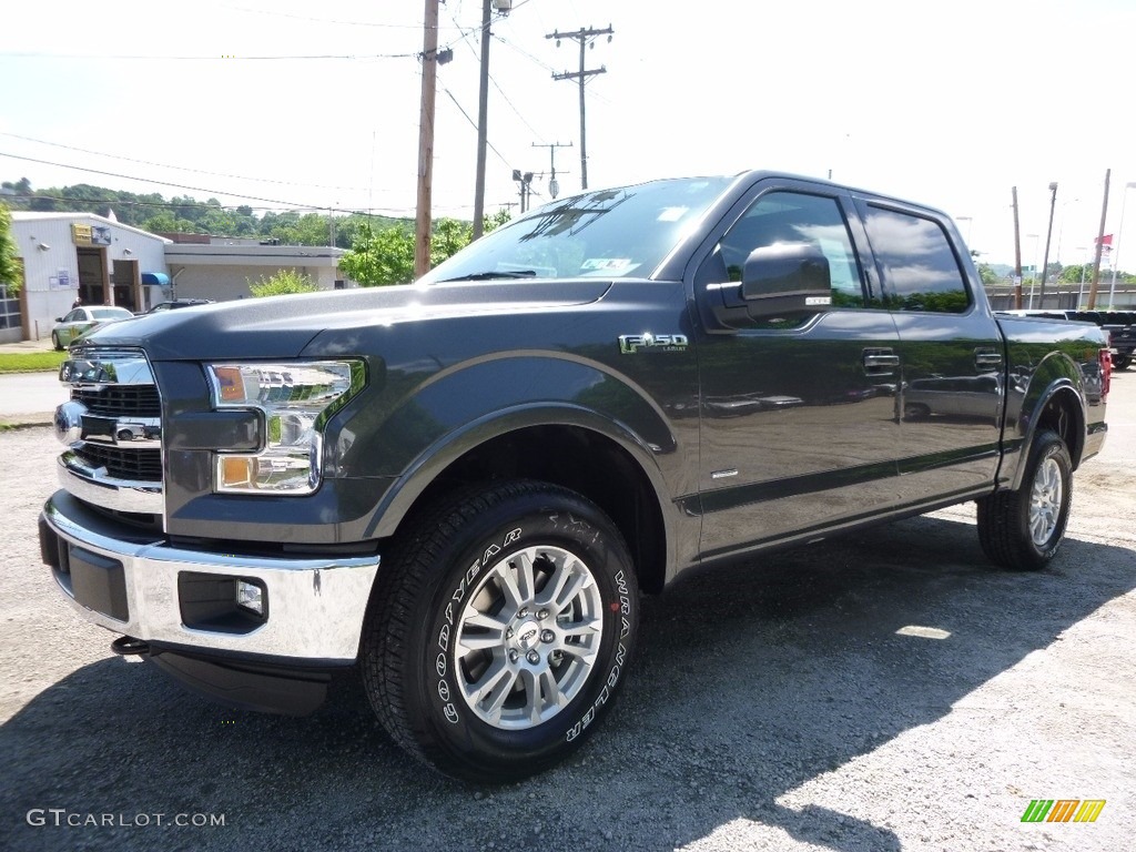 2016 F150 Lariat SuperCrew 4x4 - Magnetic / Medium Earth Gray photo #6