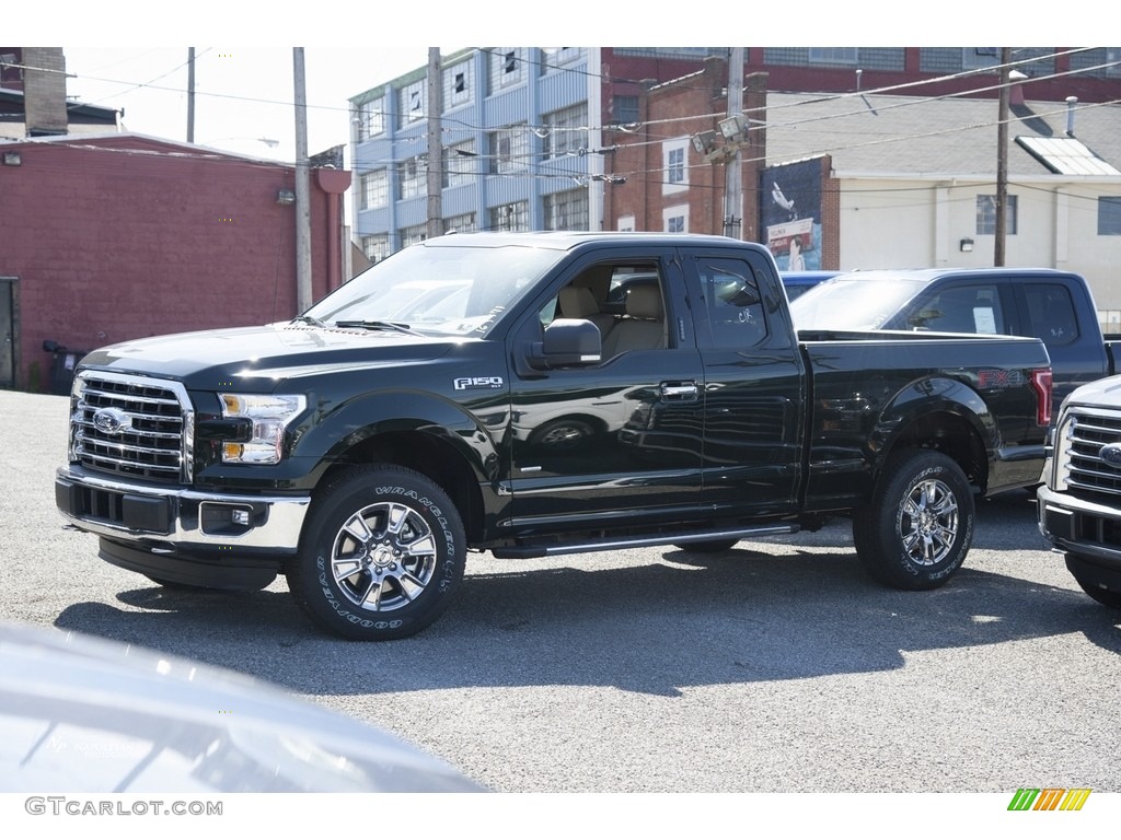 2016 F150 XLT SuperCab 4x4 - Green Gem / Medium Light Camel photo #1