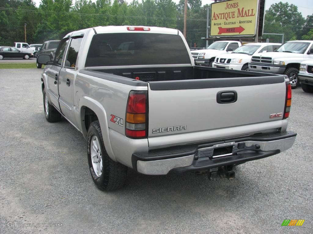 2005 Sierra 1500 SLT Crew Cab 4x4 - Silver Birch Metallic / Dark Pewter photo #8