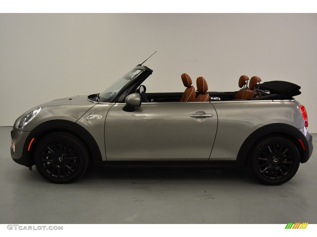 2016 Convertible Cooper S - Melting Silver Metallic / Chesterfield/Malt Brown photo #4