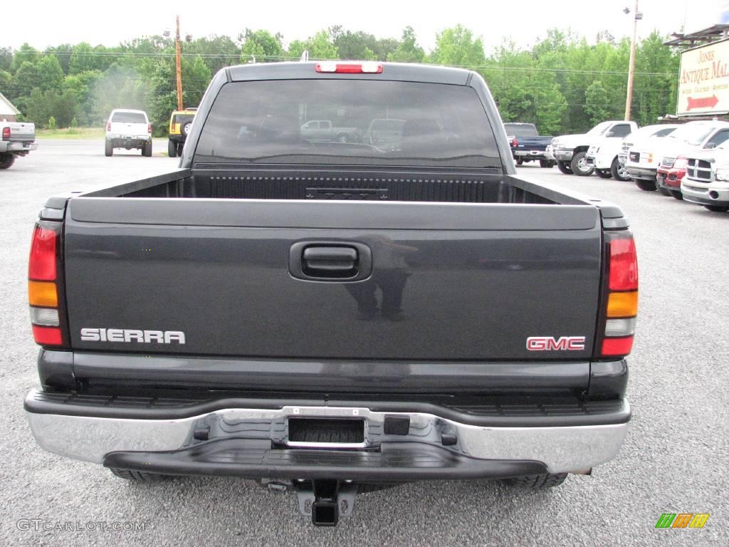 2005 Sierra 1500 SLT Crew Cab 4x4 - Carbon Metallic / Dark Pewter photo #6