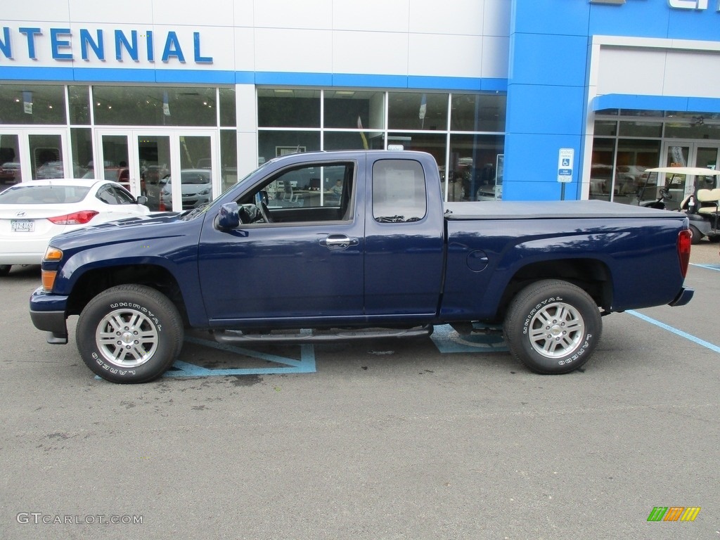 2012 Colorado LT Extended Cab 4x4 - Deep Navy / Ebony photo #2