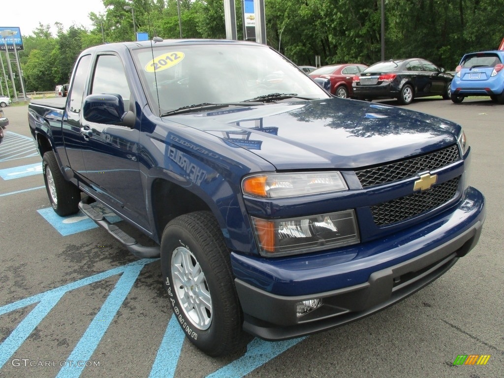 2012 Colorado LT Extended Cab 4x4 - Deep Navy / Ebony photo #13