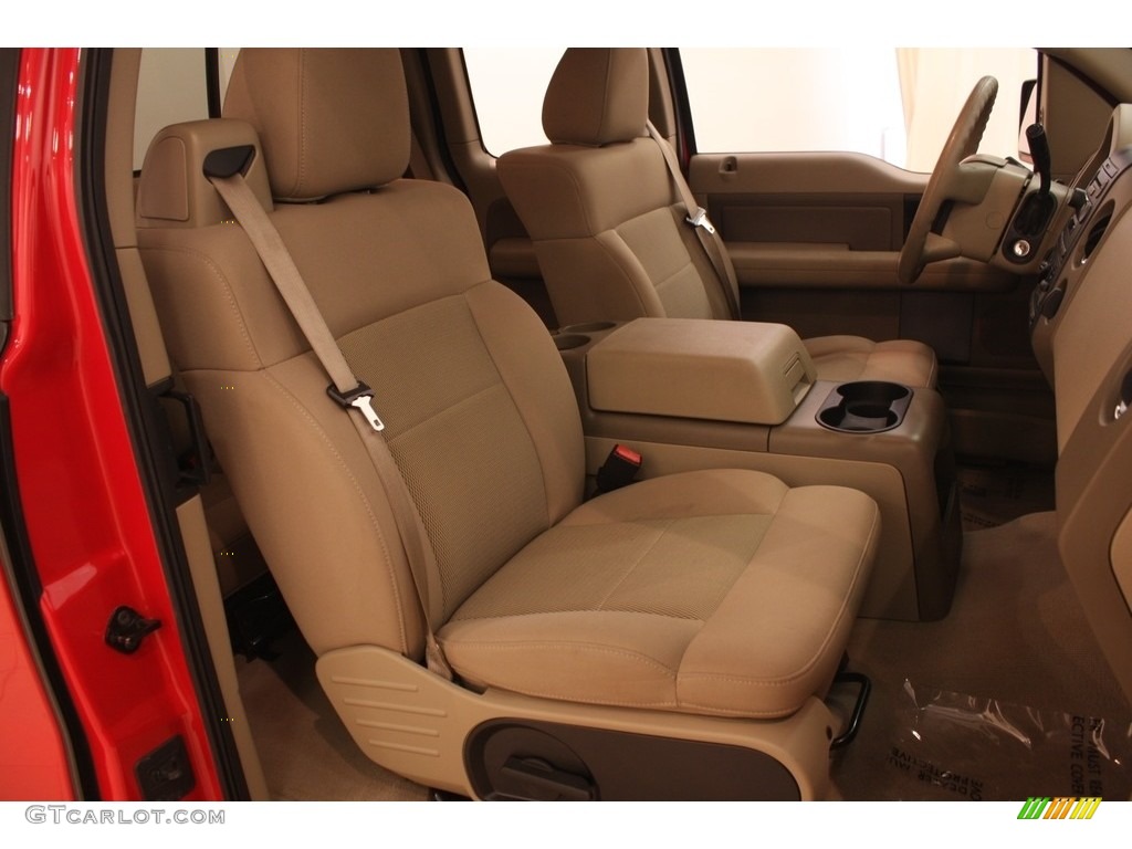 2006 F150 XLT SuperCab 4x4 - Bright Red / Tan photo #10