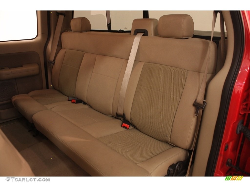 2006 F150 XLT SuperCab 4x4 - Bright Red / Tan photo #12