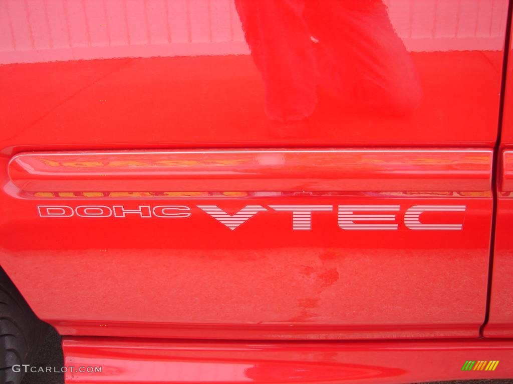 2000 Civic Si Coupe - Milano Red / Dark Gray photo #7