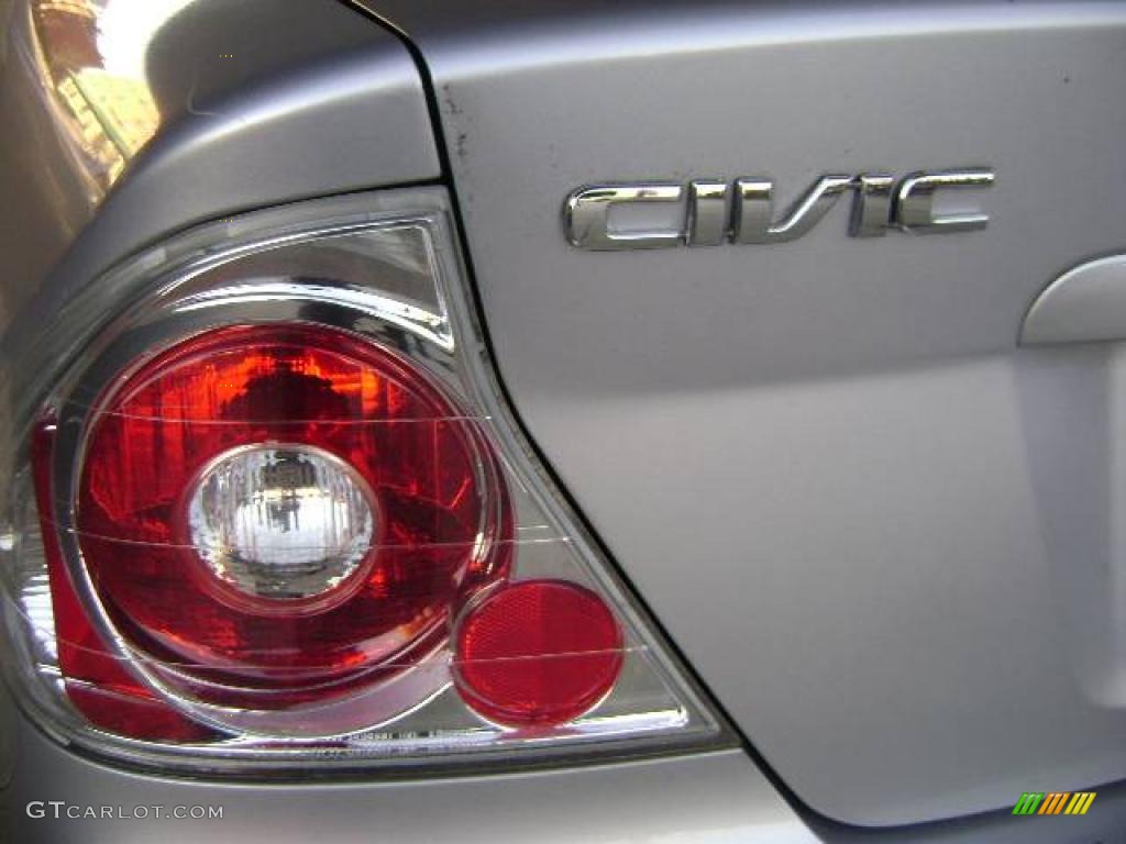 2001 Civic LX Coupe - Satin Silver Metallic / Black photo #4