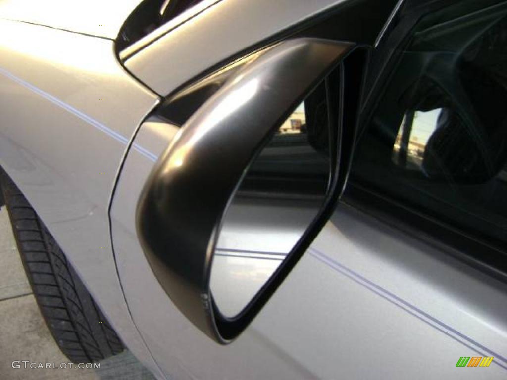 2001 Civic LX Coupe - Satin Silver Metallic / Black photo #8