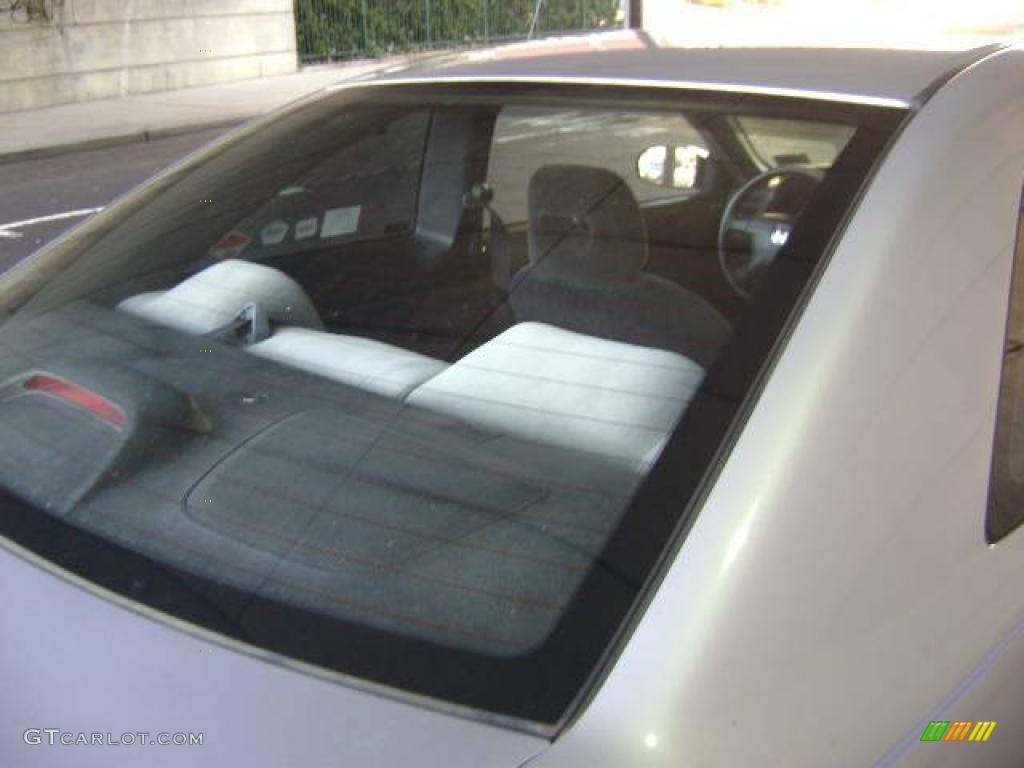 2001 Civic LX Coupe - Satin Silver Metallic / Black photo #9
