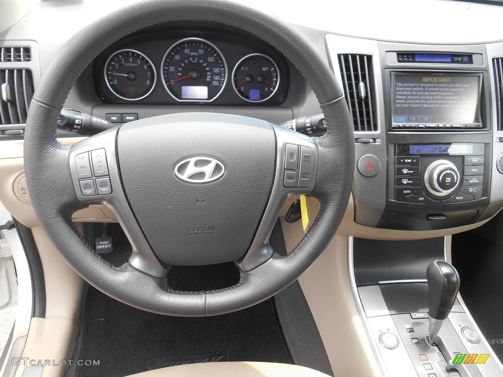 2012 Veracruz Limited AWD - Stone White / Beige photo #10