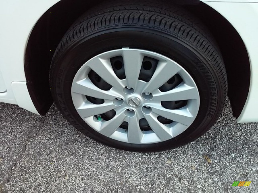 2014 Sentra SV - Aspen White / Charcoal photo #3