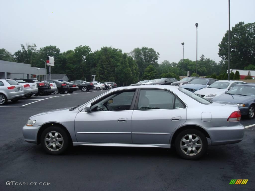 2002 Accord EX Sedan - Satin Silver Metallic / Quartz Gray photo #9