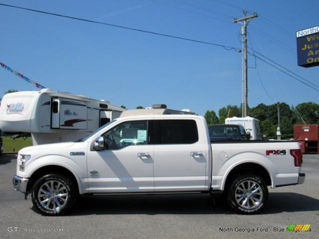 2016 F150 King Ranch SuperCrew 4x4 - White Platinum / King Ranch Java photo #2
