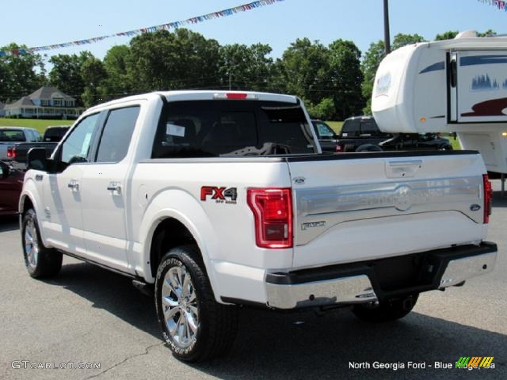 2016 F150 King Ranch SuperCrew 4x4 - White Platinum / King Ranch Java photo #3