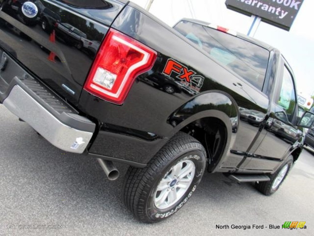 2016 F150 XLT Regular Cab 4x4 - Shadow Black / Medium Earth Gray photo #30