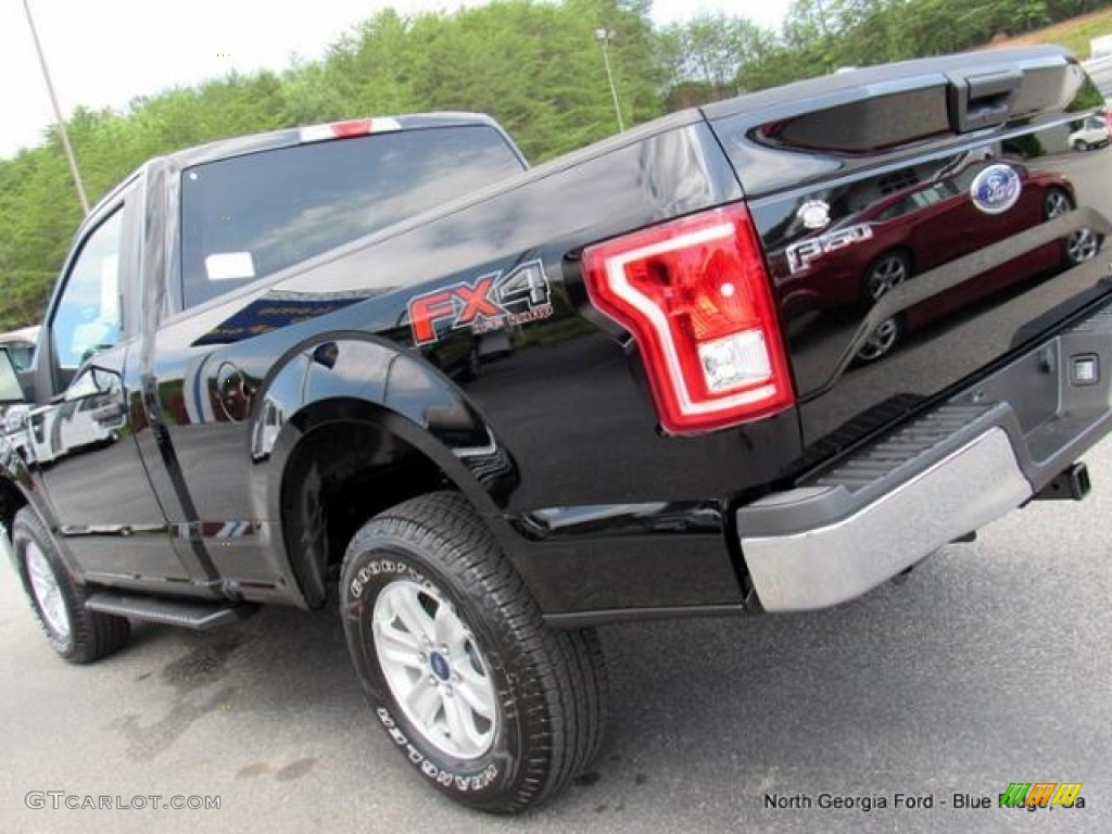 2016 F150 XLT Regular Cab 4x4 - Shadow Black / Medium Earth Gray photo #31