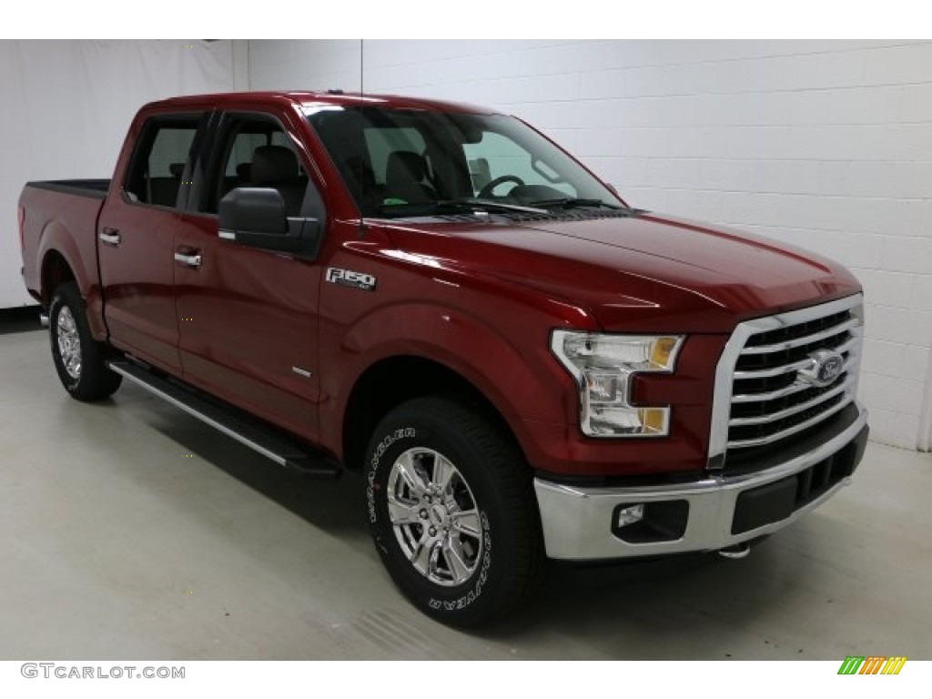 2016 F150 XLT SuperCrew 4x4 - Ruby Red / Medium Earth Gray photo #3