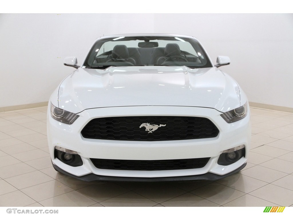 2016 Mustang EcoBoost Premium Convertible - Oxford White / Ebony photo #2