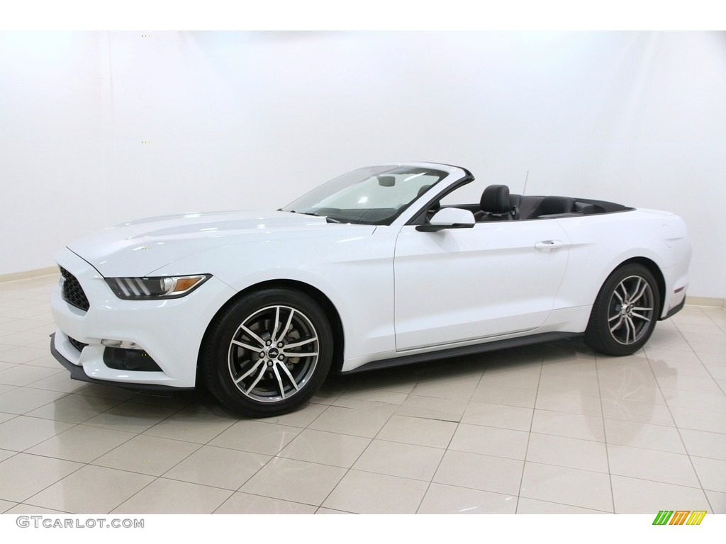 2016 Mustang EcoBoost Premium Convertible - Oxford White / Ebony photo #3