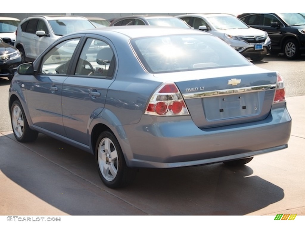 2007 Aveo LT Sedan - Icelandic Blue / Charcoal Black photo #2