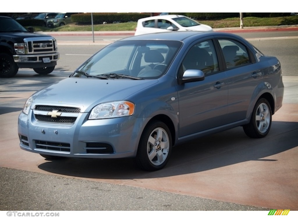 2007 Aveo LT Sedan - Icelandic Blue / Charcoal Black photo #8