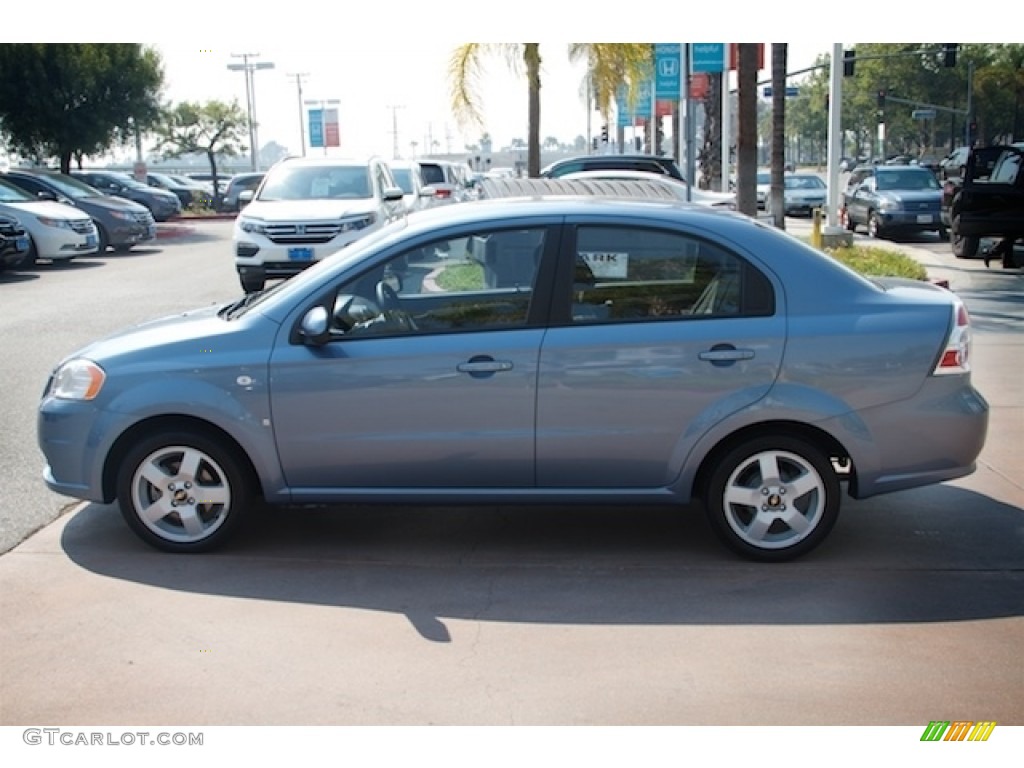 2007 Aveo LT Sedan - Icelandic Blue / Charcoal Black photo #9