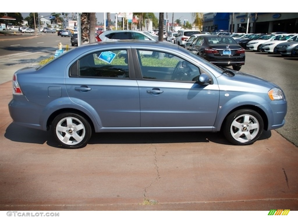 2007 Aveo LT Sedan - Icelandic Blue / Charcoal Black photo #12