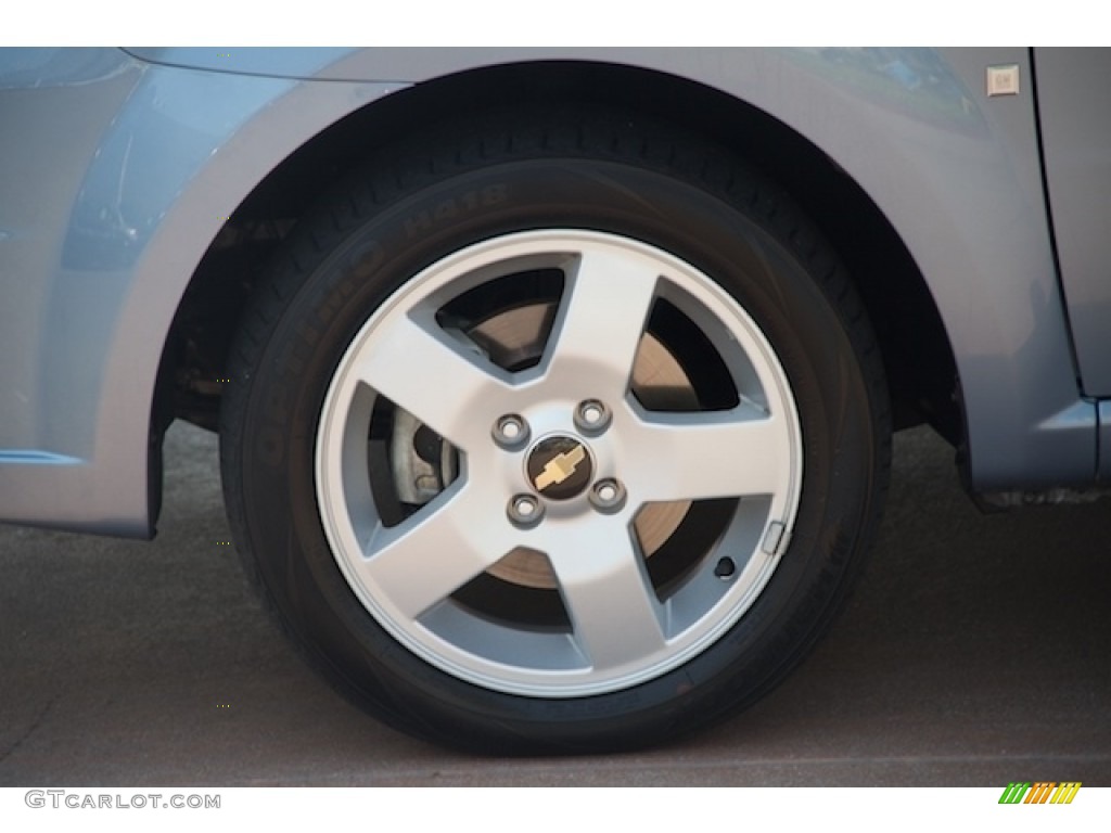 2007 Aveo LT Sedan - Icelandic Blue / Charcoal Black photo #28