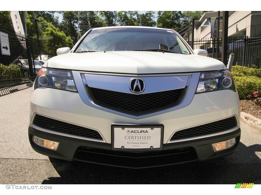 2013 MDX SH-AWD - Aspen White Pearl / Parchment photo #2