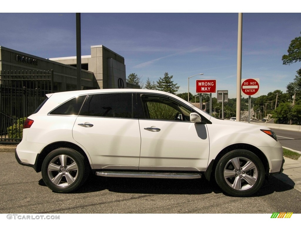 2013 MDX SH-AWD - Aspen White Pearl / Parchment photo #3