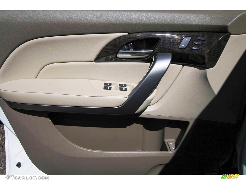 2013 MDX SH-AWD - Aspen White Pearl / Parchment photo #8