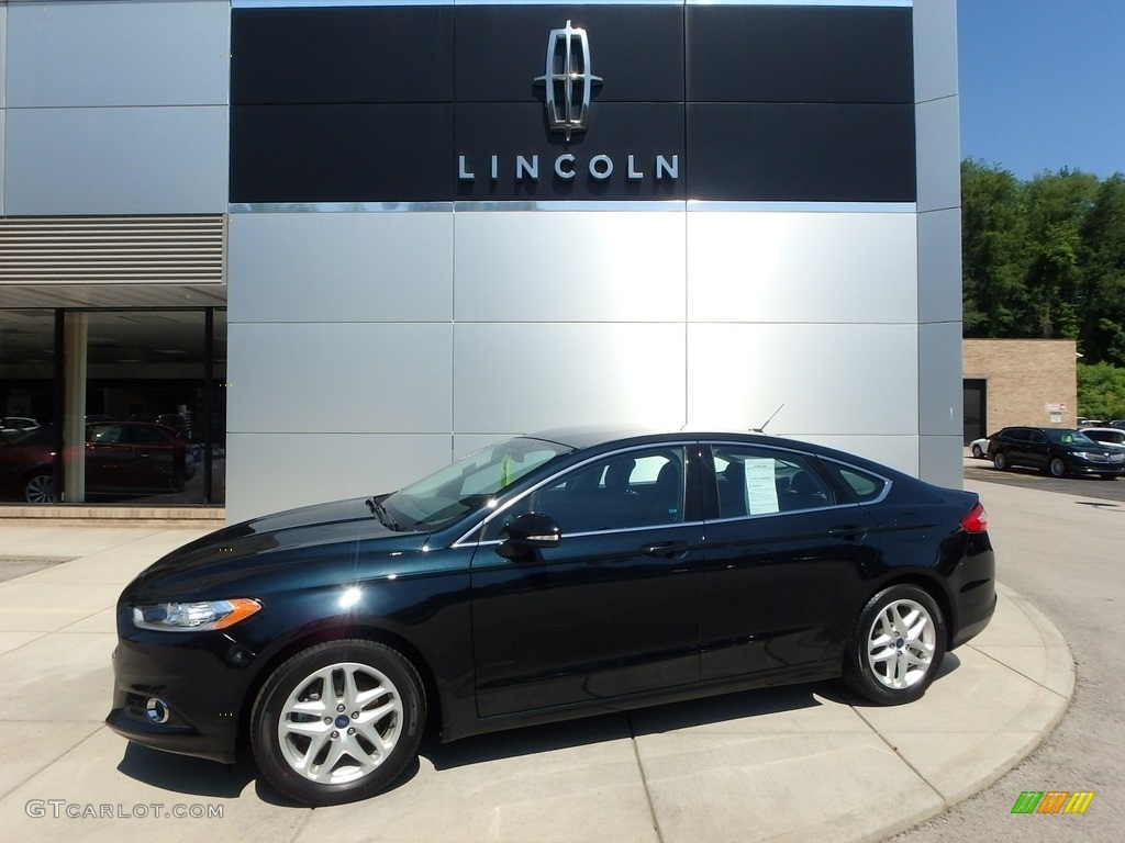 2014 Fusion SE EcoBoost - Dark Side / Charcoal Black photo #1