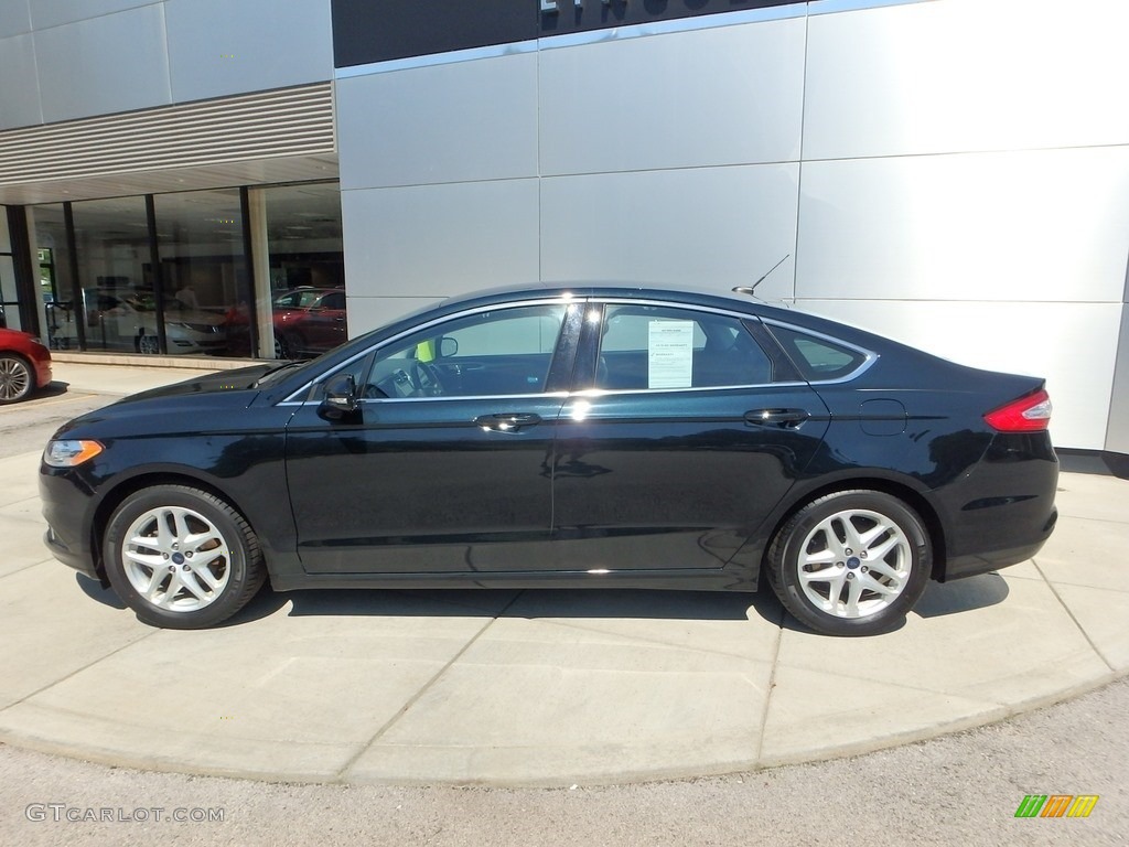 2014 Fusion SE EcoBoost - Dark Side / Charcoal Black photo #2
