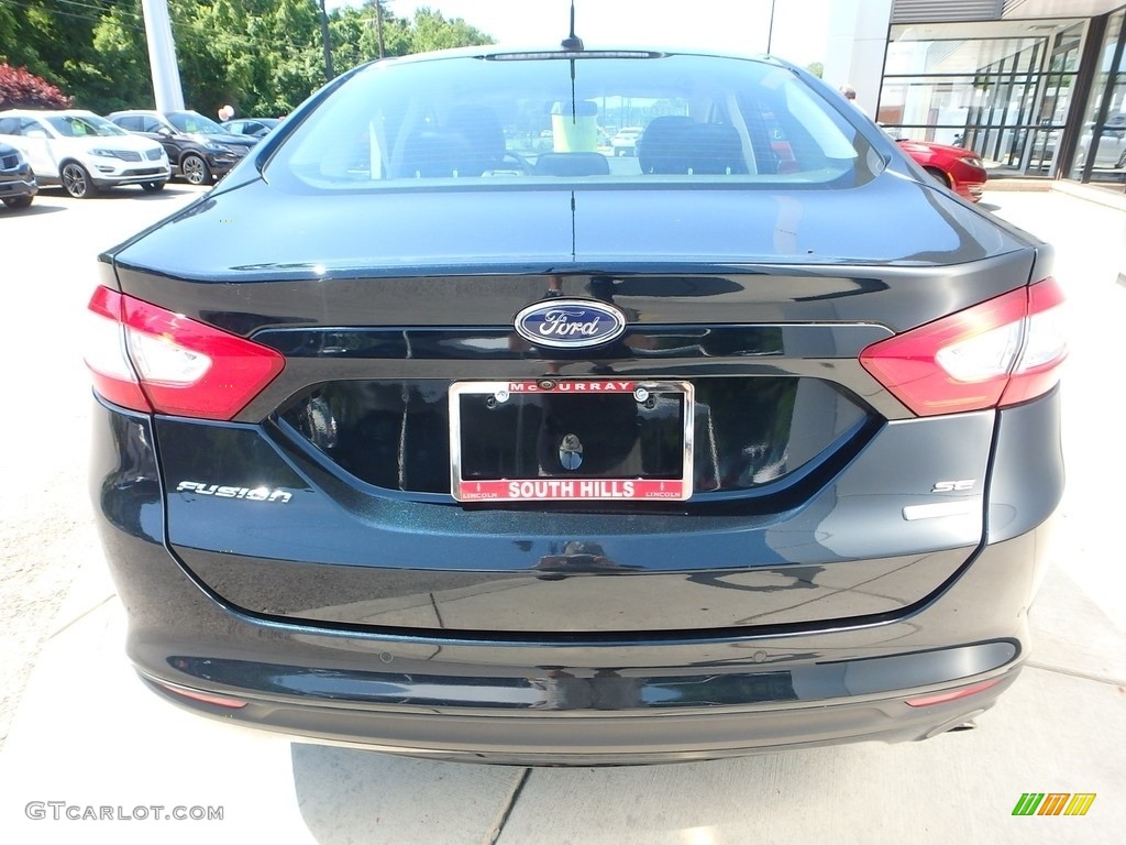 2014 Fusion SE EcoBoost - Dark Side / Charcoal Black photo #4