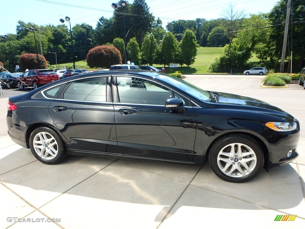 2014 Fusion SE EcoBoost - Dark Side / Charcoal Black photo #6