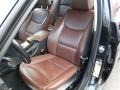 2006 BMW 3 Series Terra/Black Dakota Leather Interior Front Seat Photo