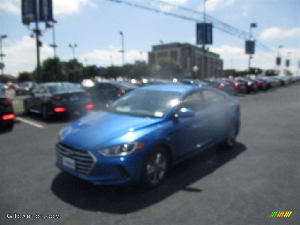 2017 Elantra SE - Electric Blue / Gray photo #3